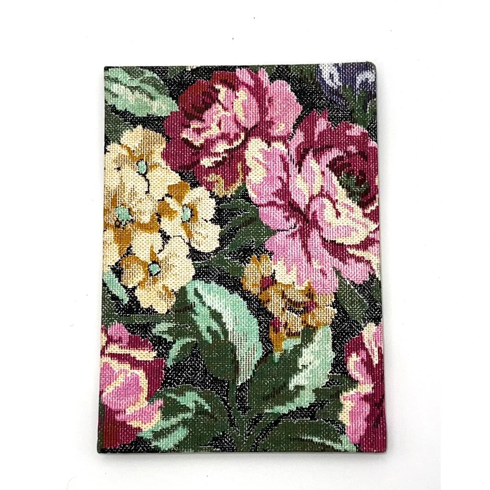Vintage Floral Tapestry Address Book‎ Unused  Flower Hardcover Made in Taiwan